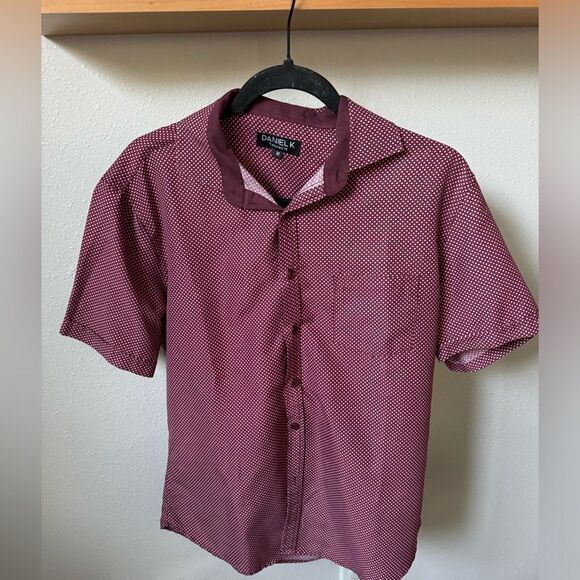 MENS DANIEL K TAILORED SHIRT SZ MEDIUM - Picture 1 of 3